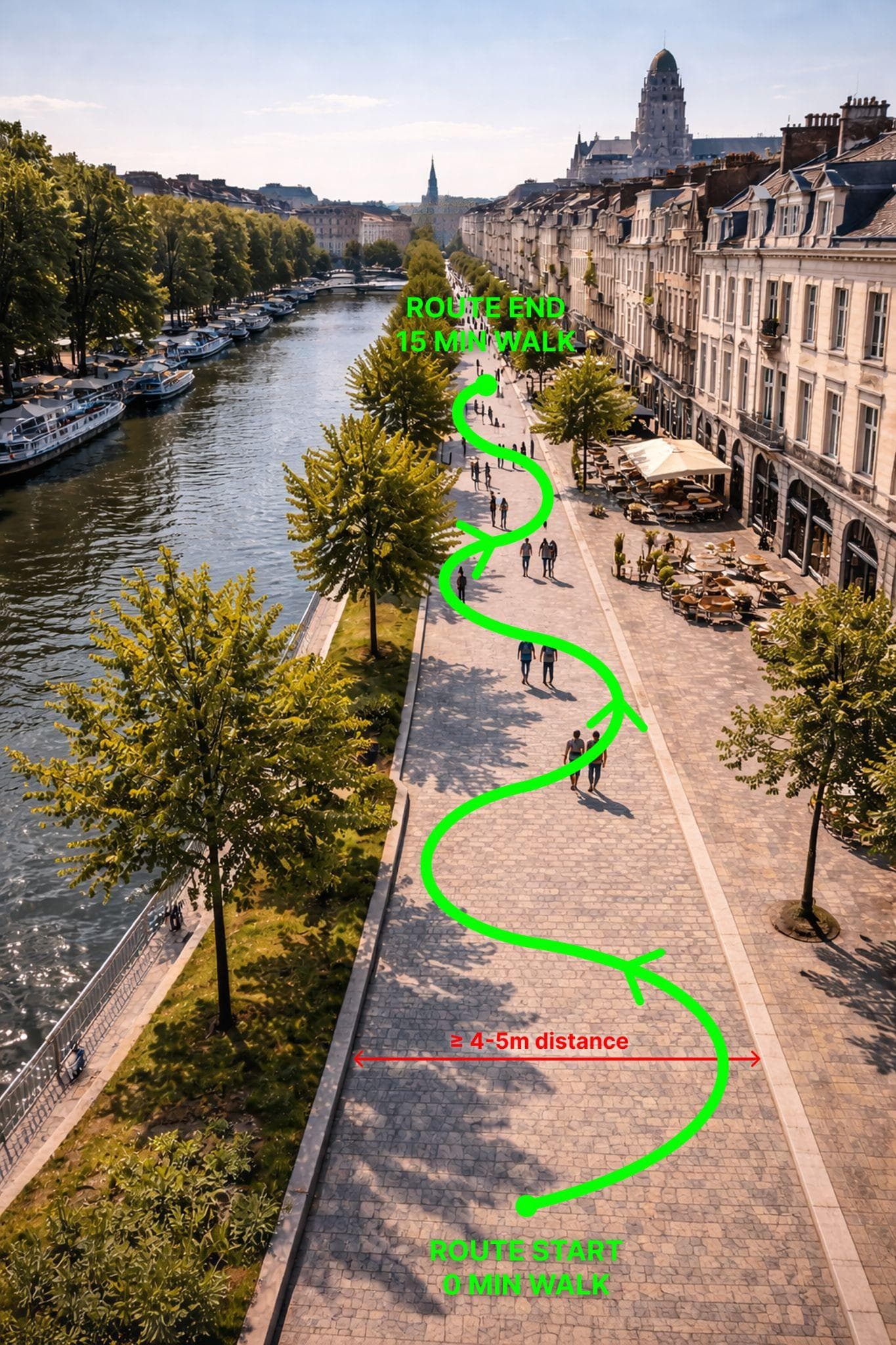 Wide path capture pattern for 360 video Gaussian Splatting
